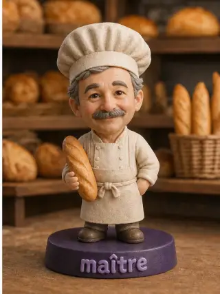 Figurine 3D personnalisee metier avec tenue et accessoires fideles